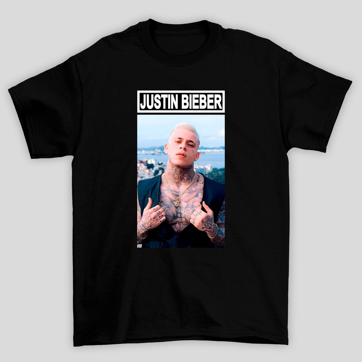 Camiseta Básica Justin Bieber Meme
