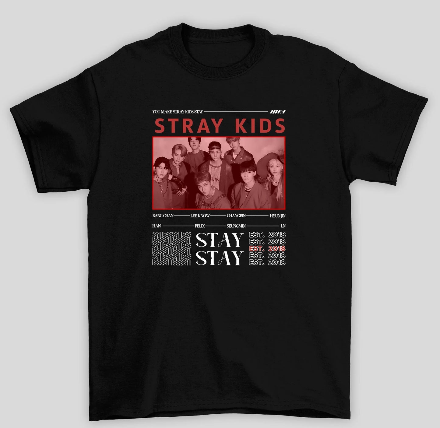 Camiseta Básica Stray Kids Stay