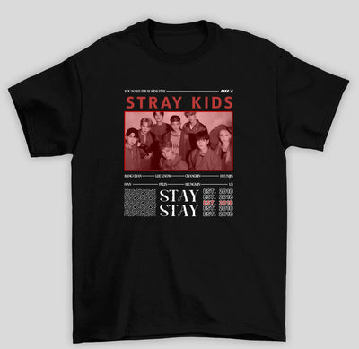 Camiseta Básica Stray Kids Stay