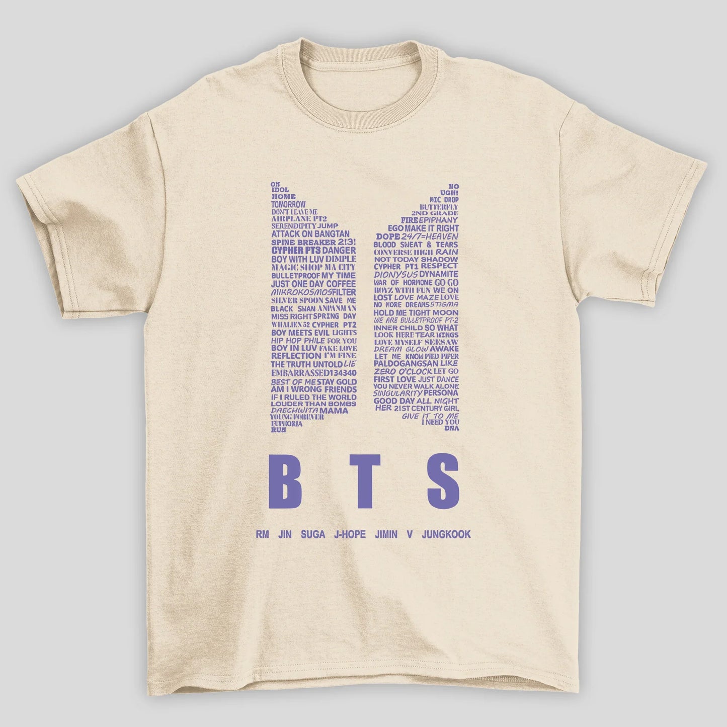 Camiseta Básica BTS Logo Purple