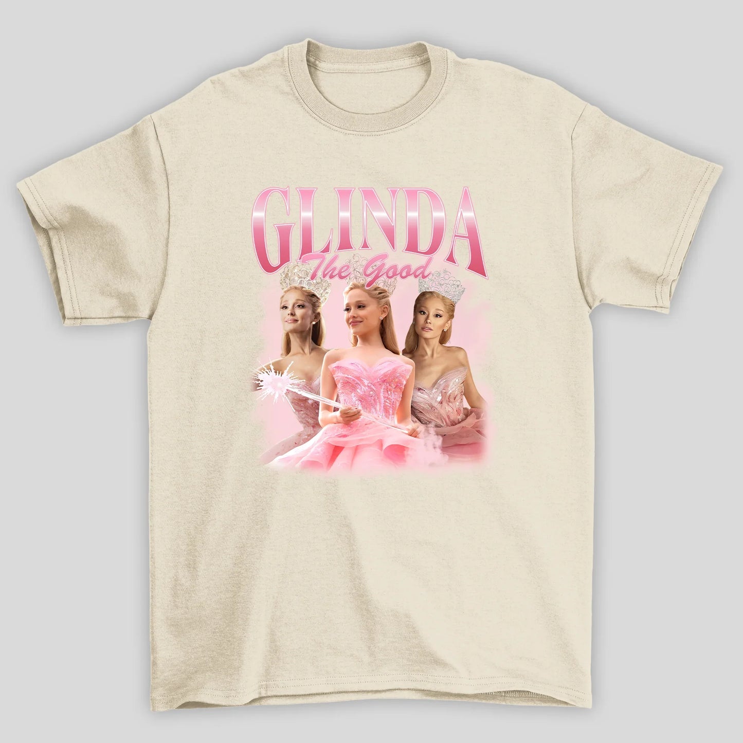 Camiseta Básica Ariana Grande Glinda - pérola