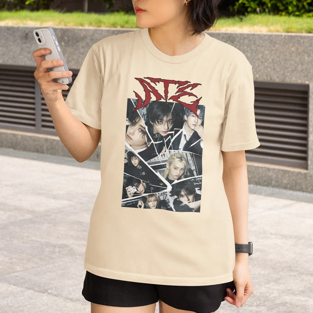 Camiseta Básica Stray Kids Ate Collage