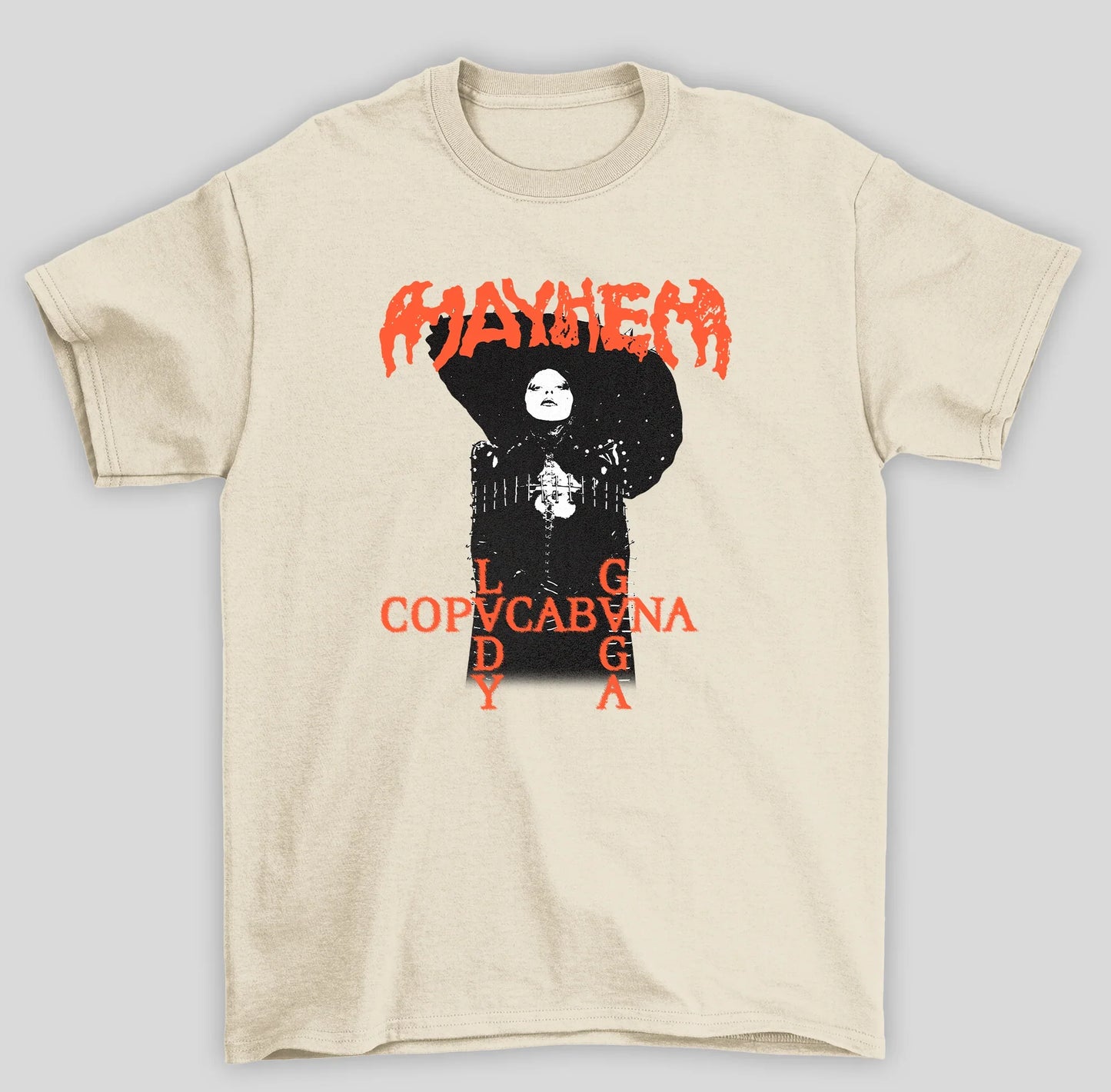 Camiseta Básica Lady Gaga Mayhem In Copacabana