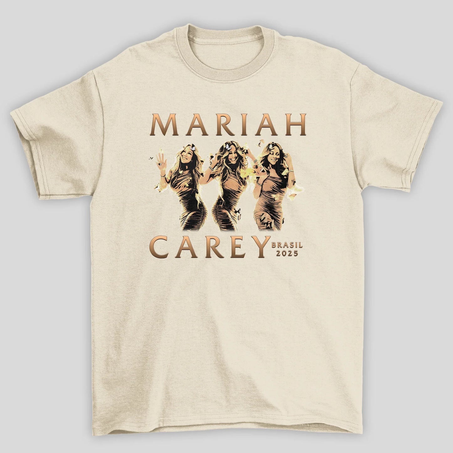 Camiseta Básica Unissex Mariah Carey Brasil 2025