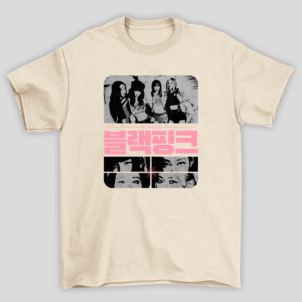 Camiseta Básica Blackpink Deadline Korean