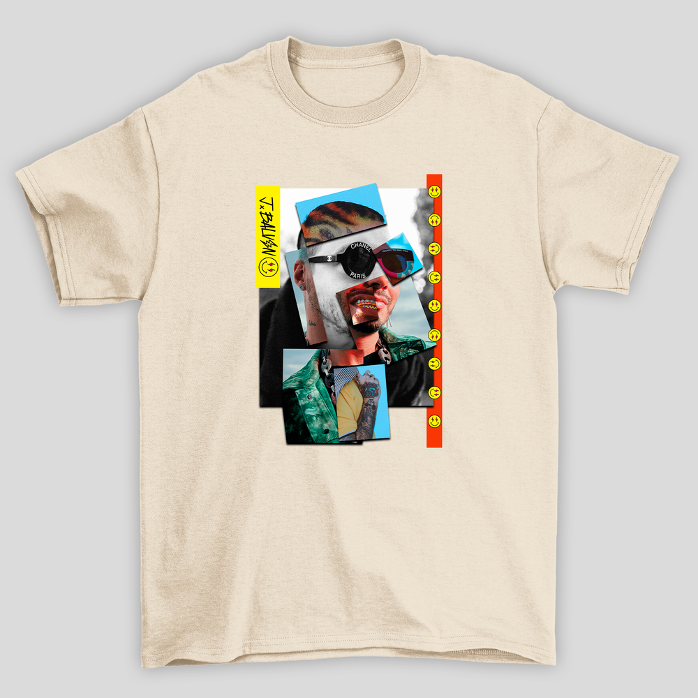Camiseta Básica J Balvin Collage