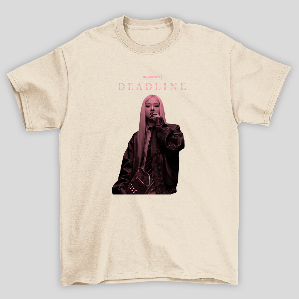 Camiseta Básica Blackpink Deadline Rosé