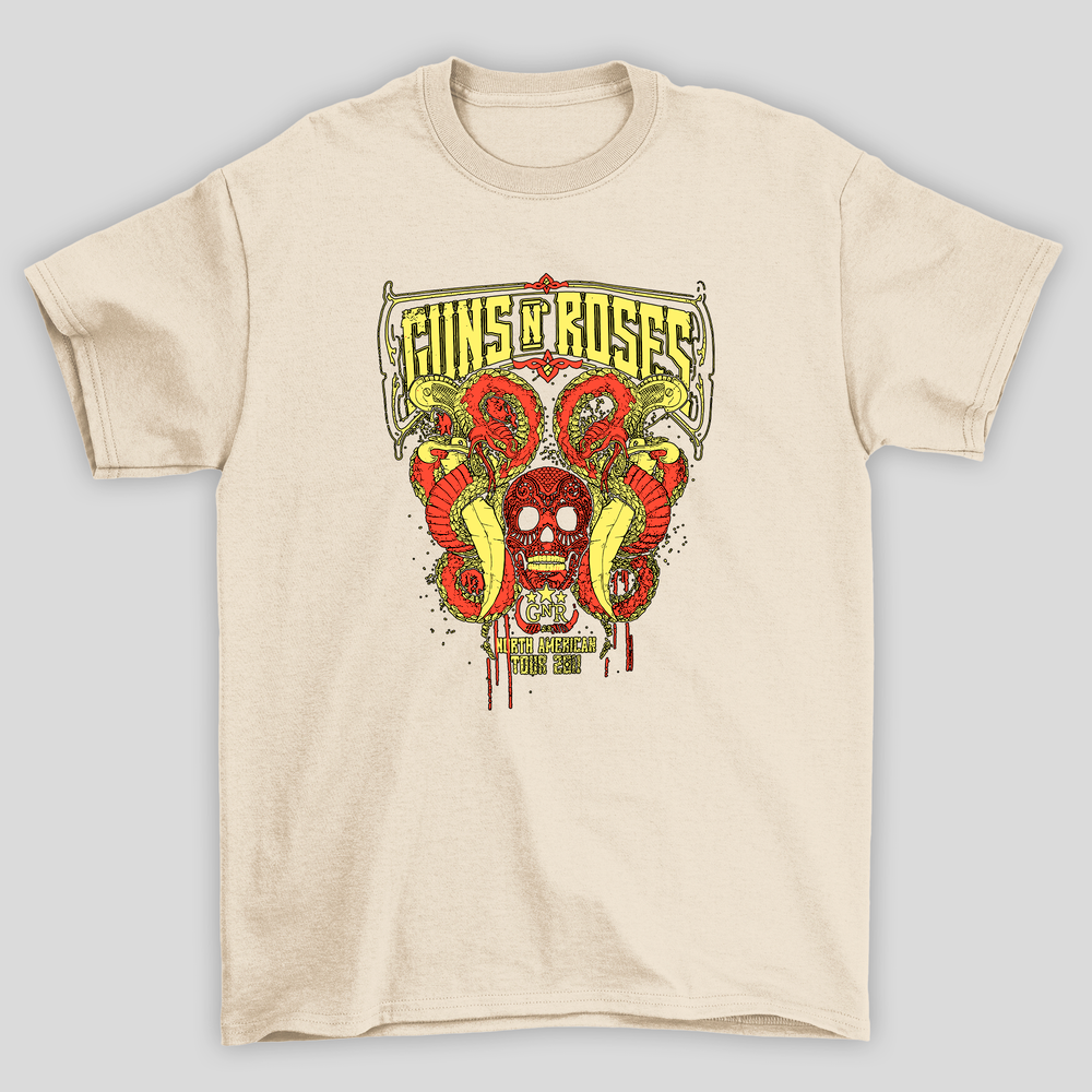Camiseta Básica Guns N Roses North American Tour