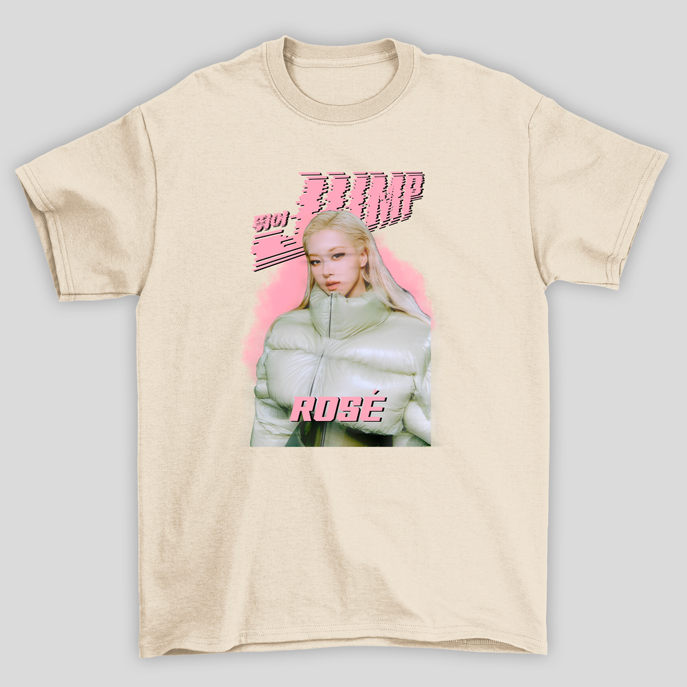 Camiseta Básica Blackpink Jump Rosé