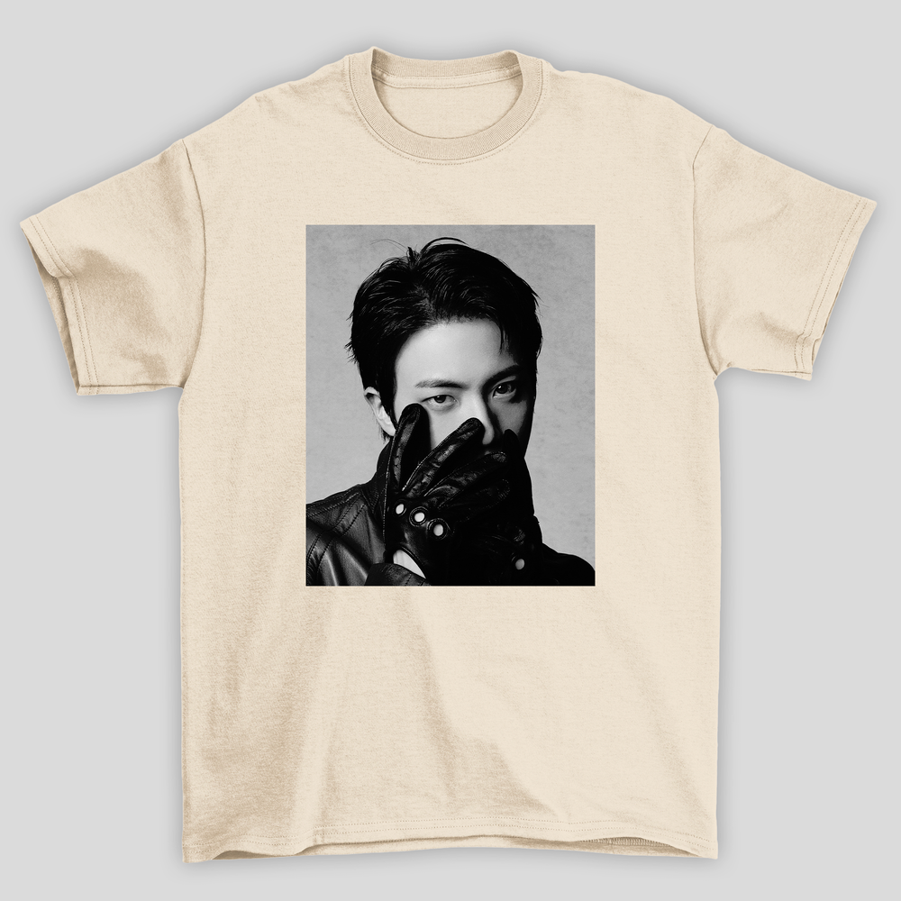 Camiseta Básica BTS Jin Photo B&W