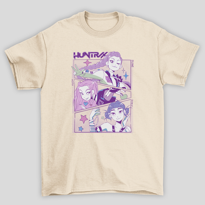 Camiseta Básica Kpop Demon Hunters Huntrix Colors