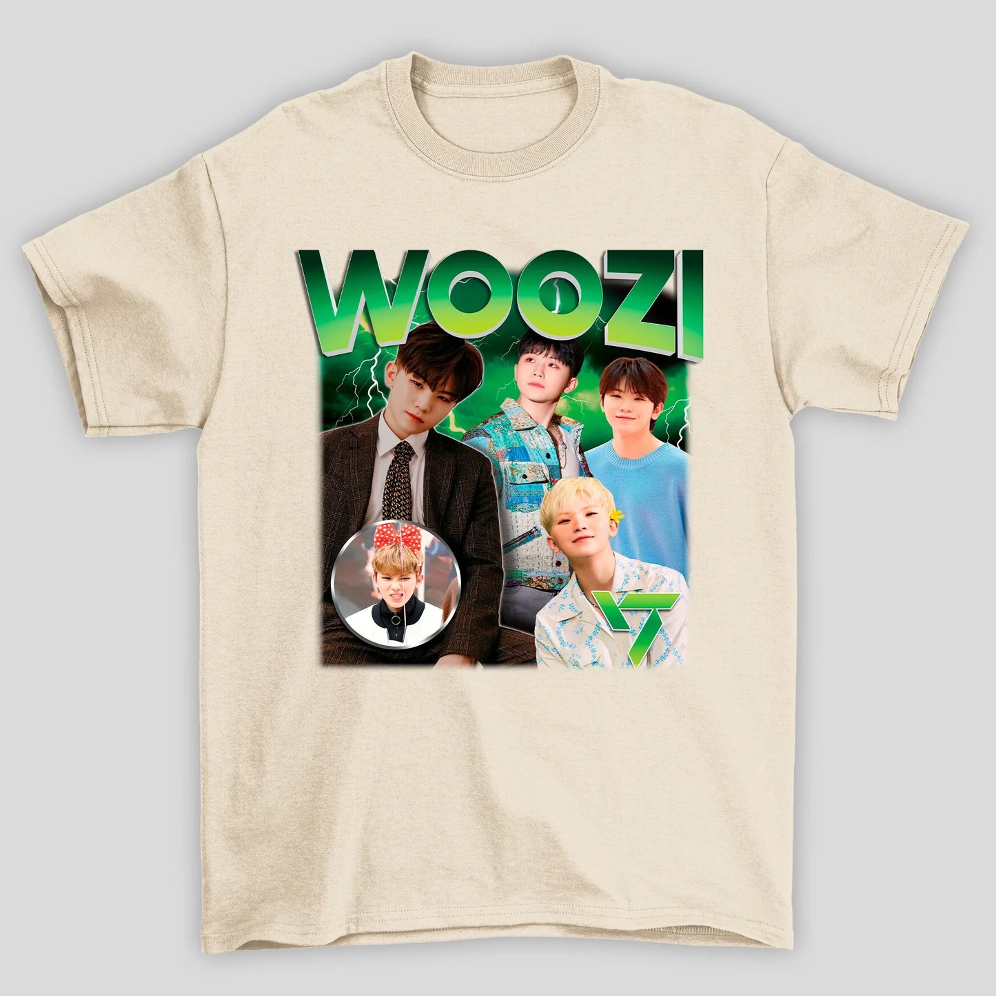 Camiseta Básica Seventeen Woozi Graphic