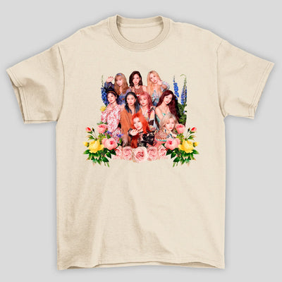 Camiseta Básica Twice Flowers