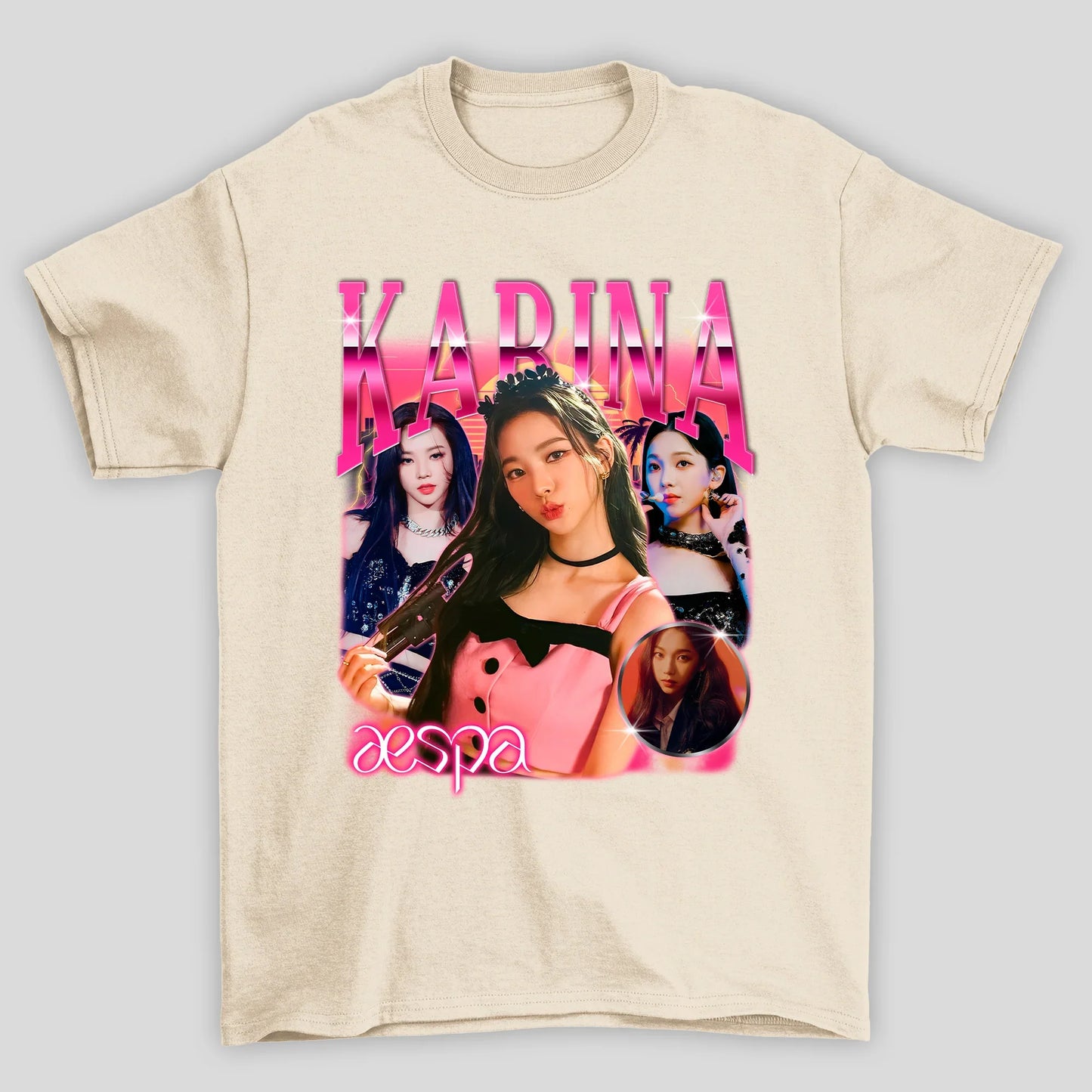 Camiseta Básica Aespa Karina Vintage