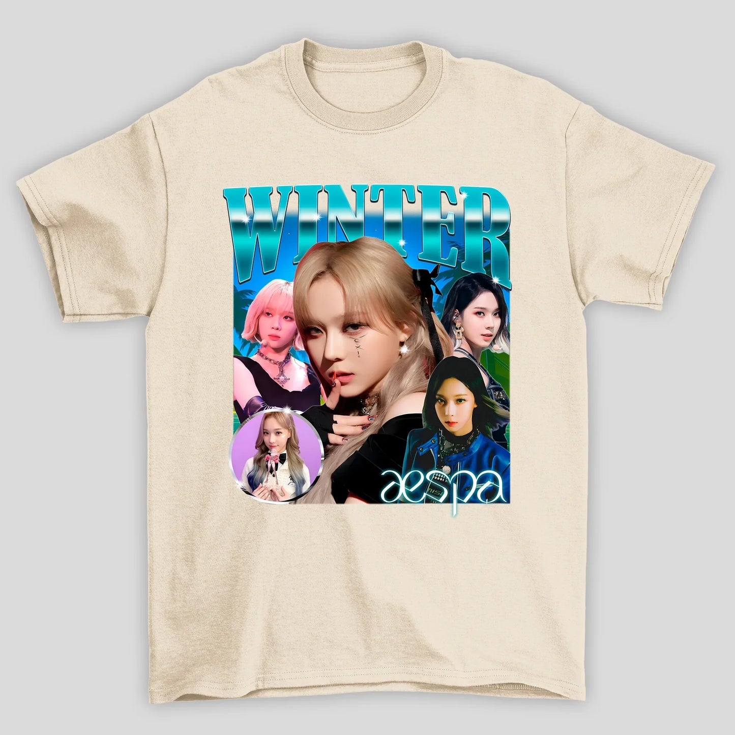 Camiseta Básica Aespa Winter Retro 90's