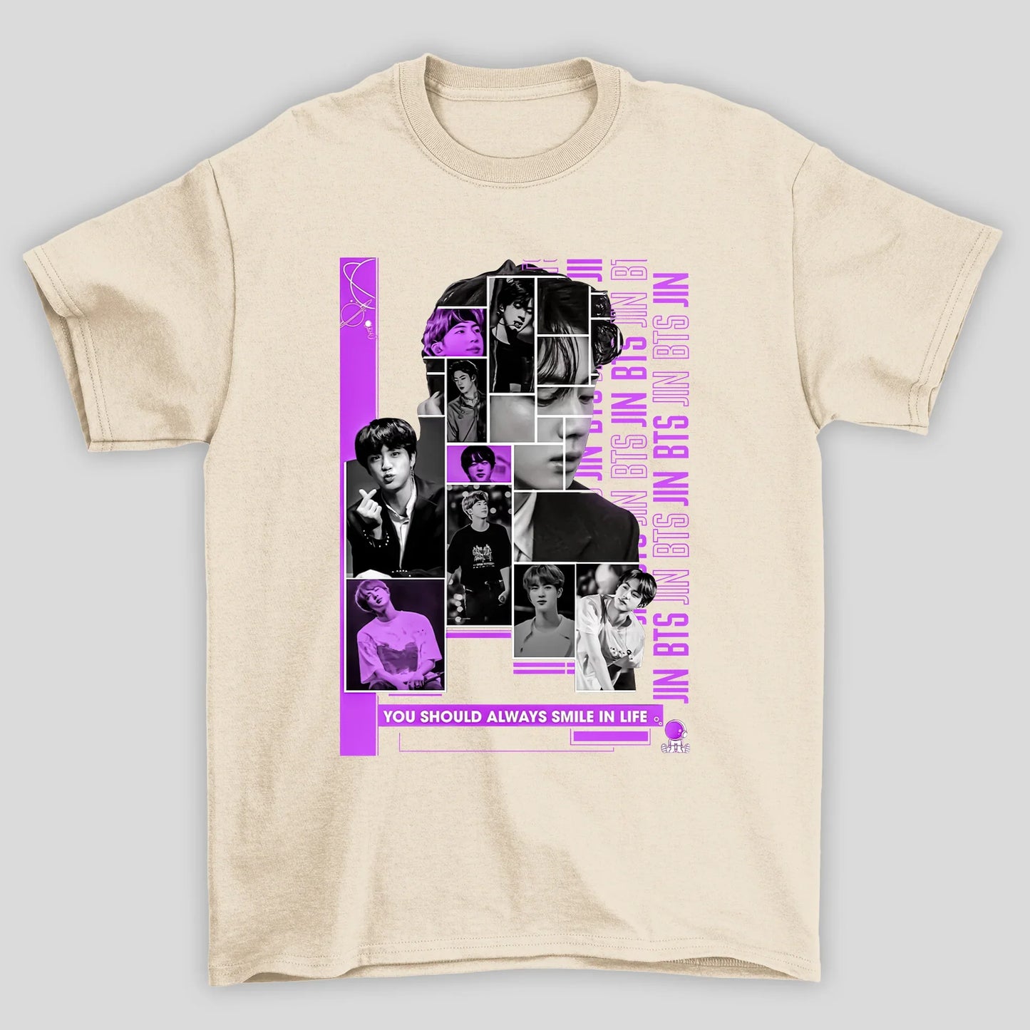 Camiseta Básica BTS Jin Vintage