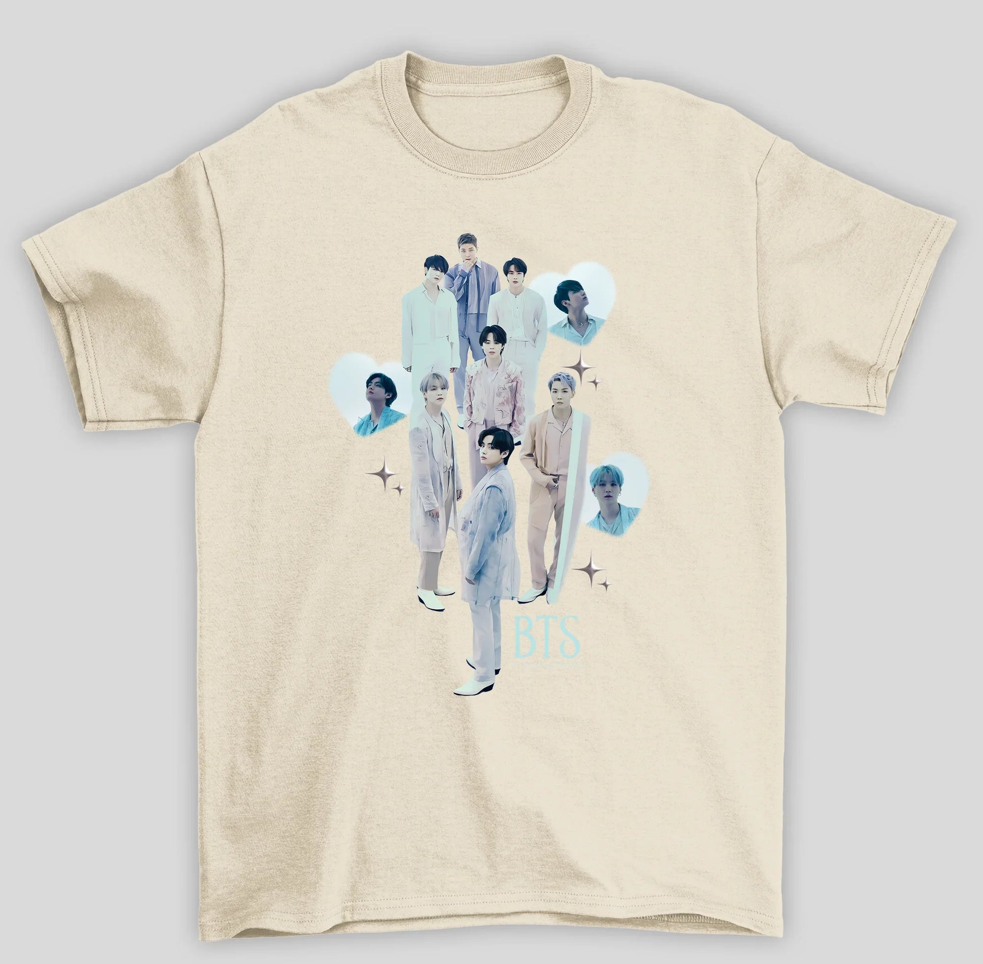 Camiseta Básica BTS BangTan Army Membros-PEROLA