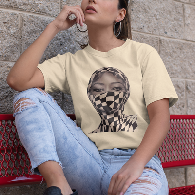 Camiseta Básica Beyonce Cowboy Carter Quadriculado