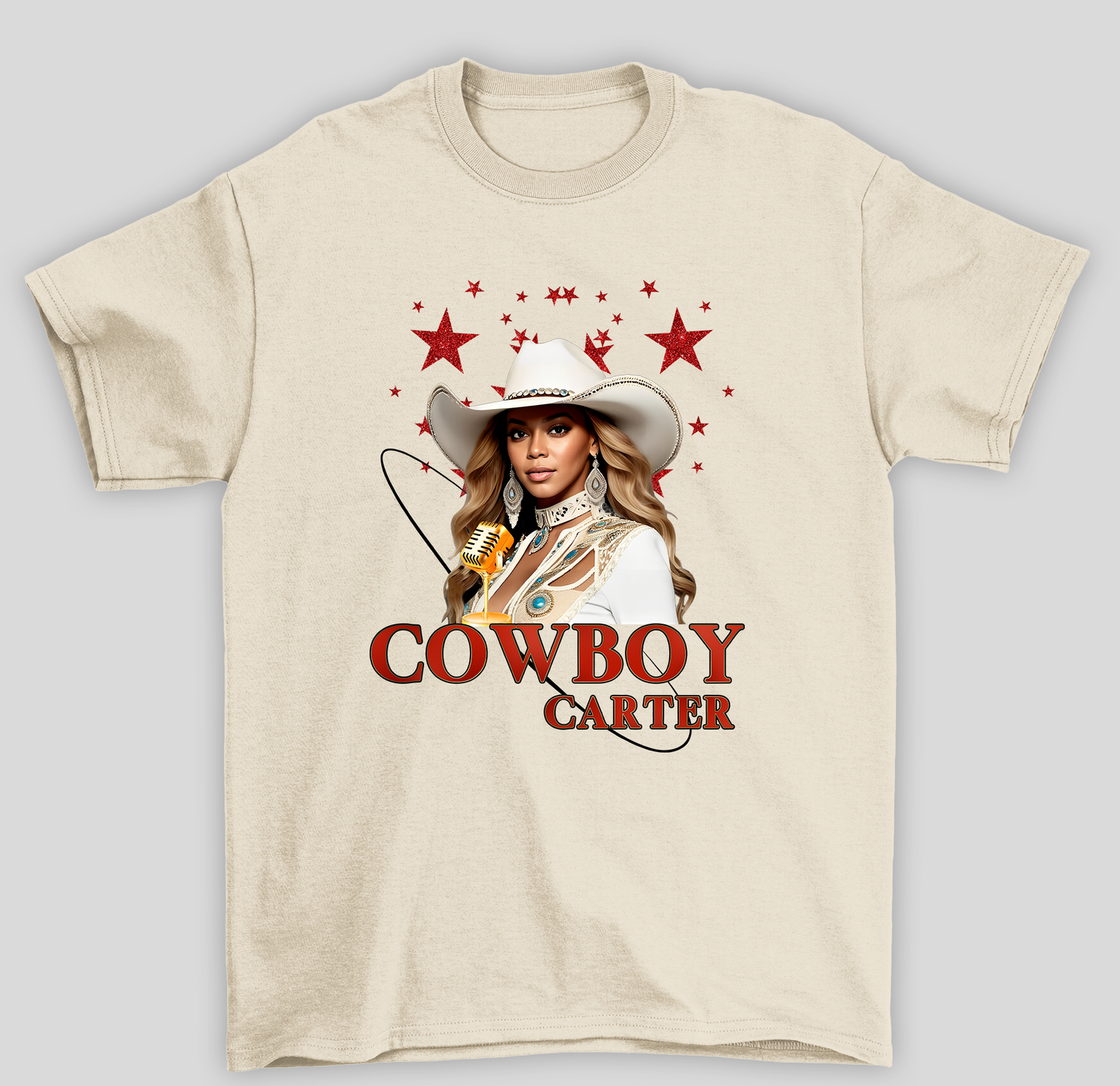 Camiseta Básica Beyonce Cowboy Estrelas