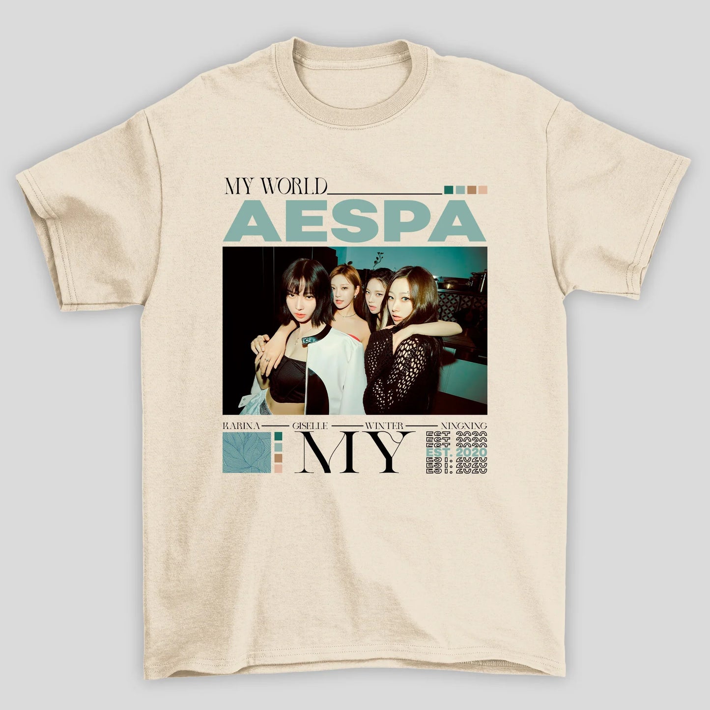 Camiseta Básica Aespa Kpop