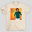 Camiseta Básica Lionel Richie Foto Capa Vinil Laranja