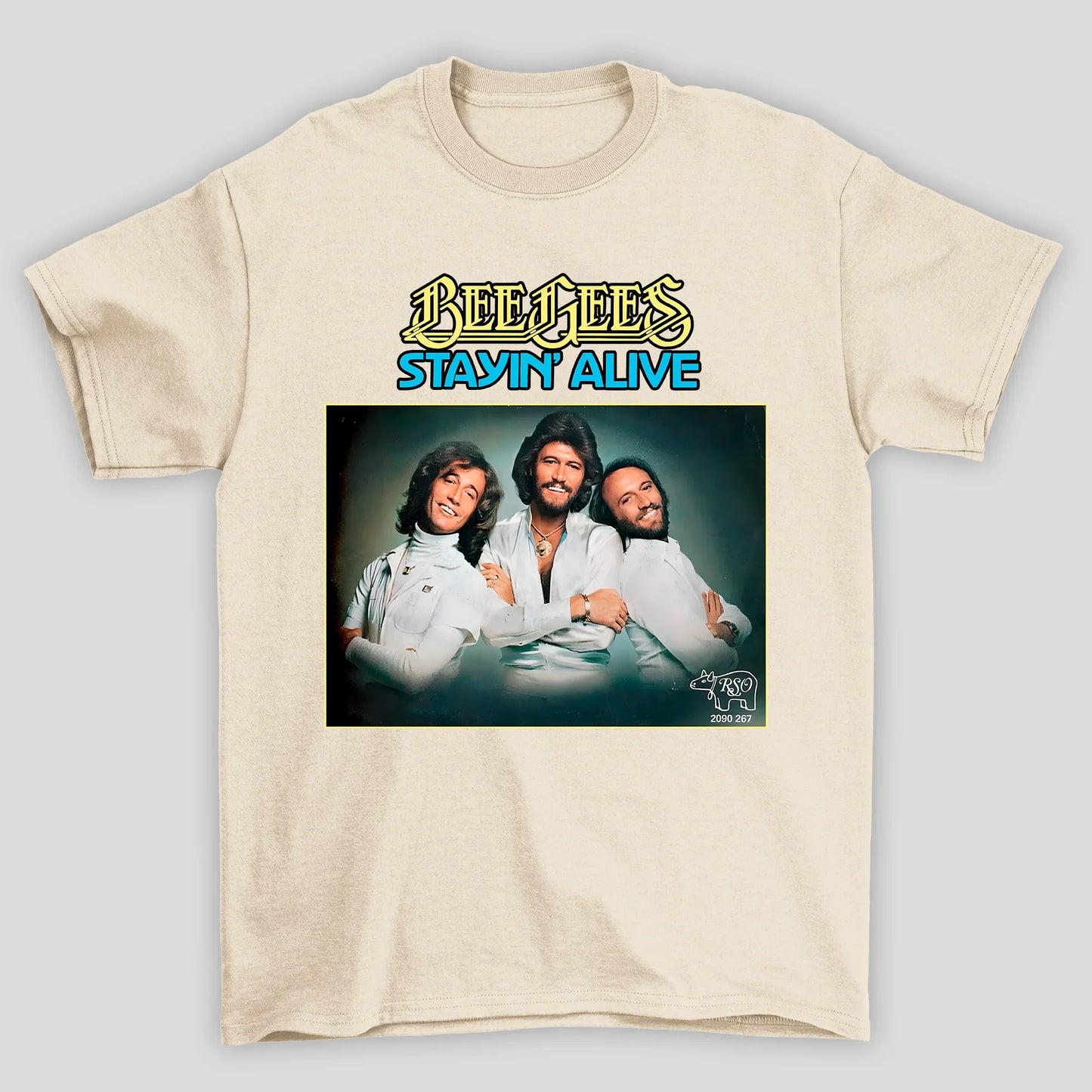 Camiseta Básica Stayin Alive Capa Bee Gees