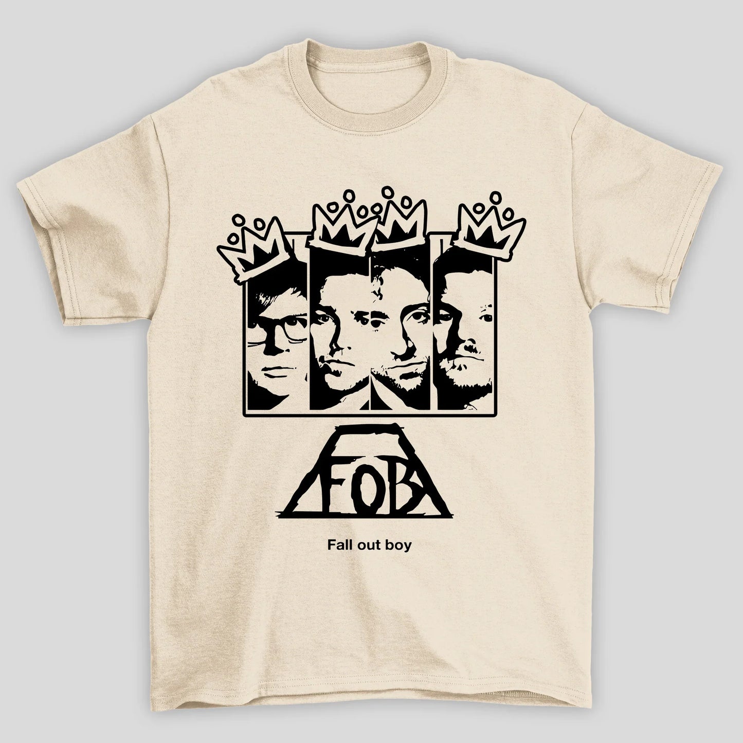 Camiseta Básica Rosto Grafite Fall Out Boy