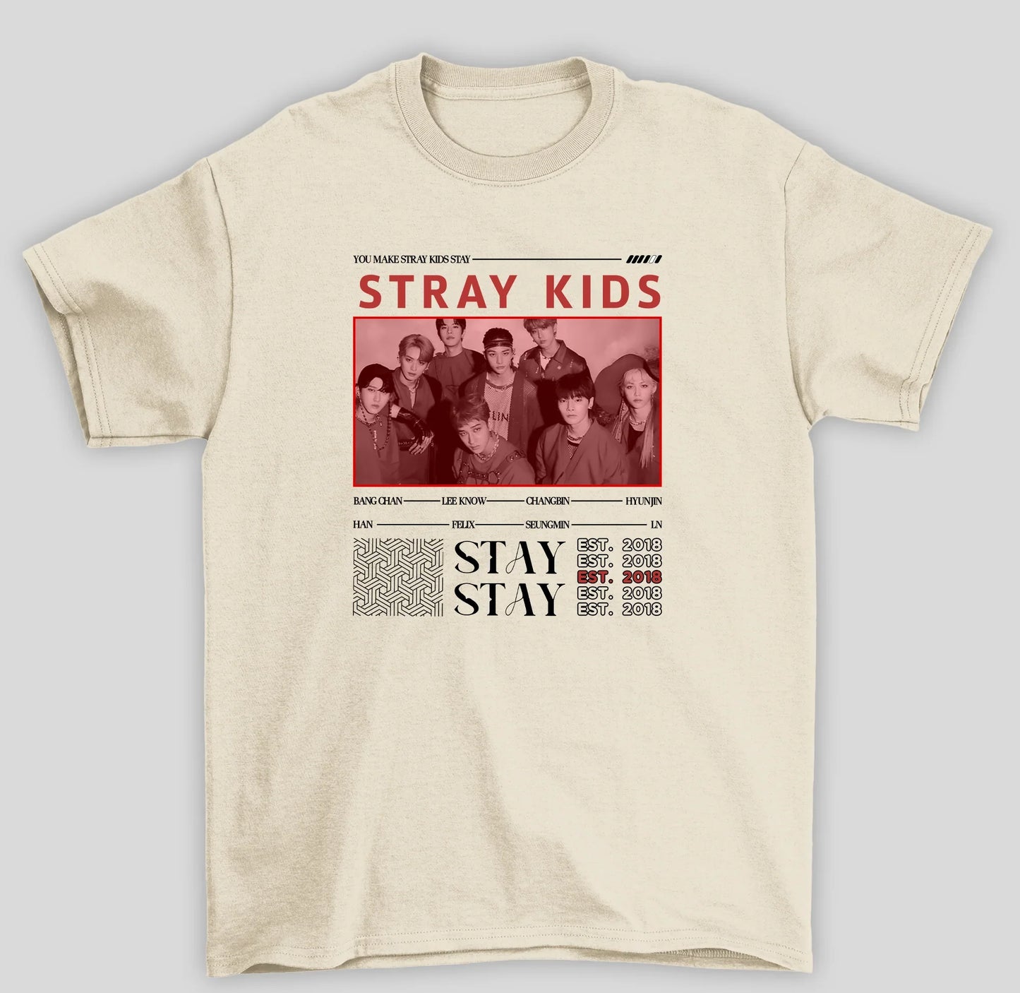 Camiseta Básica Stray Kids Stay