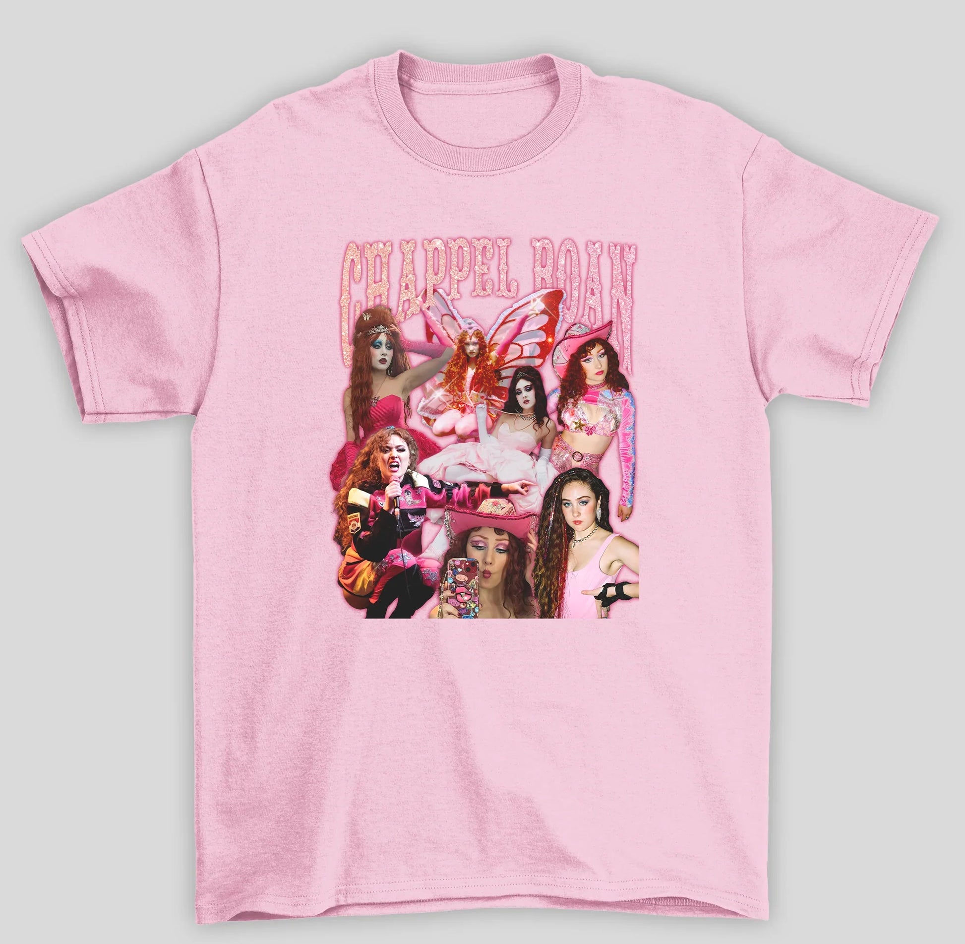 Camiseta Básica Chappel Roan Pink Mood- rosa bebe