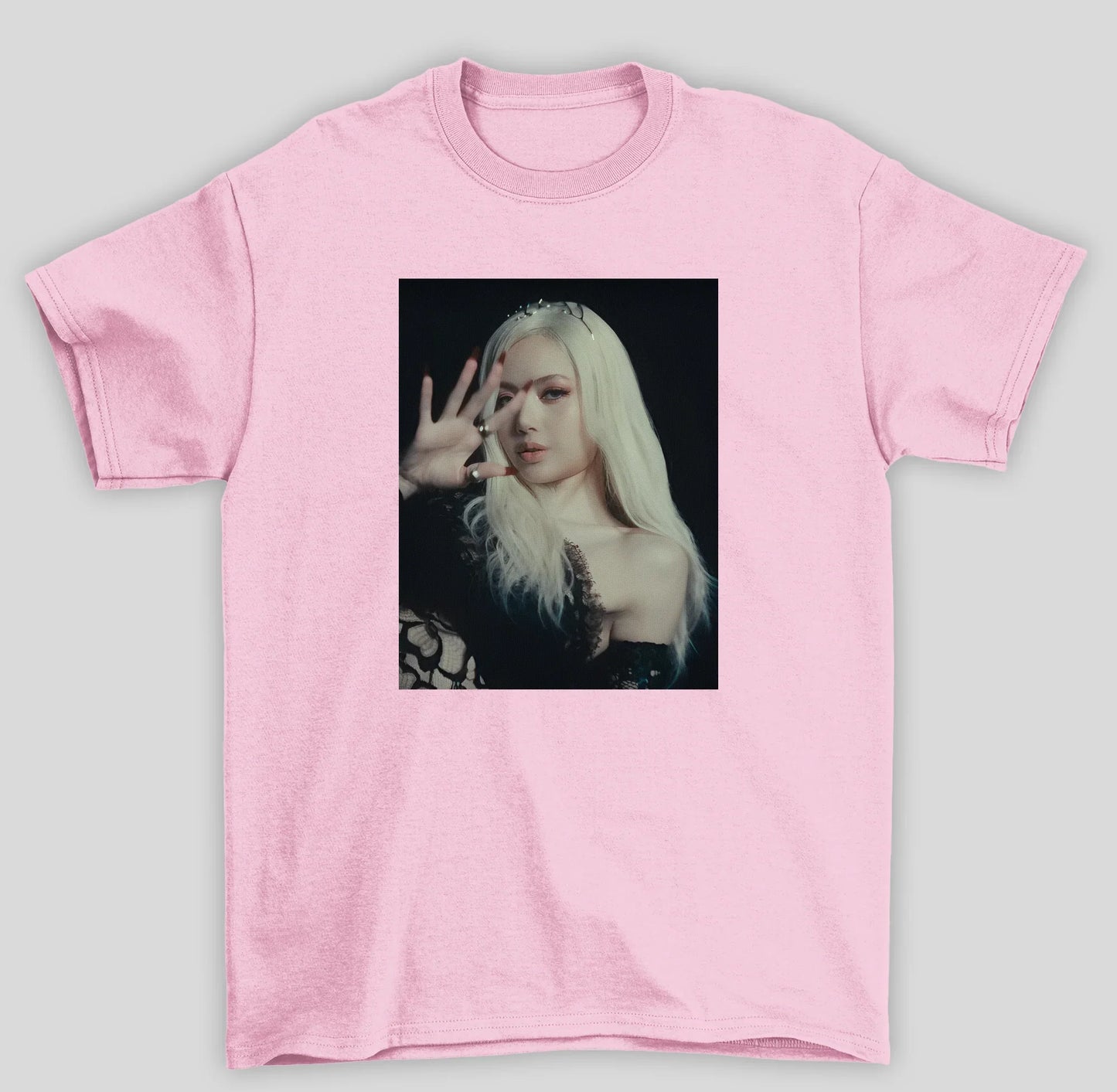 Camiseta Básica Lisa Blonde Born Again - rosa bebe