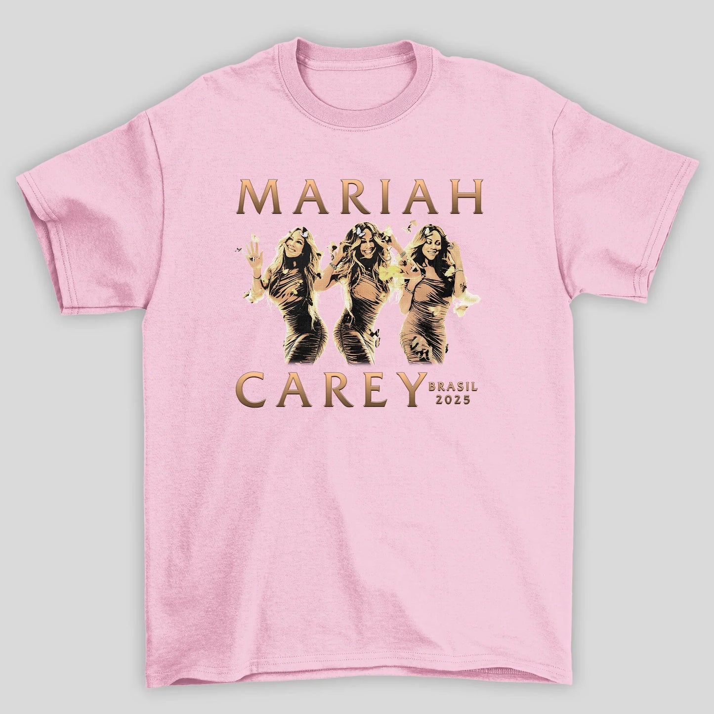 Camiseta Básica Unissex Mariah Carey Brasil 2025