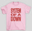 Camiseta Básica System Of A Down Red