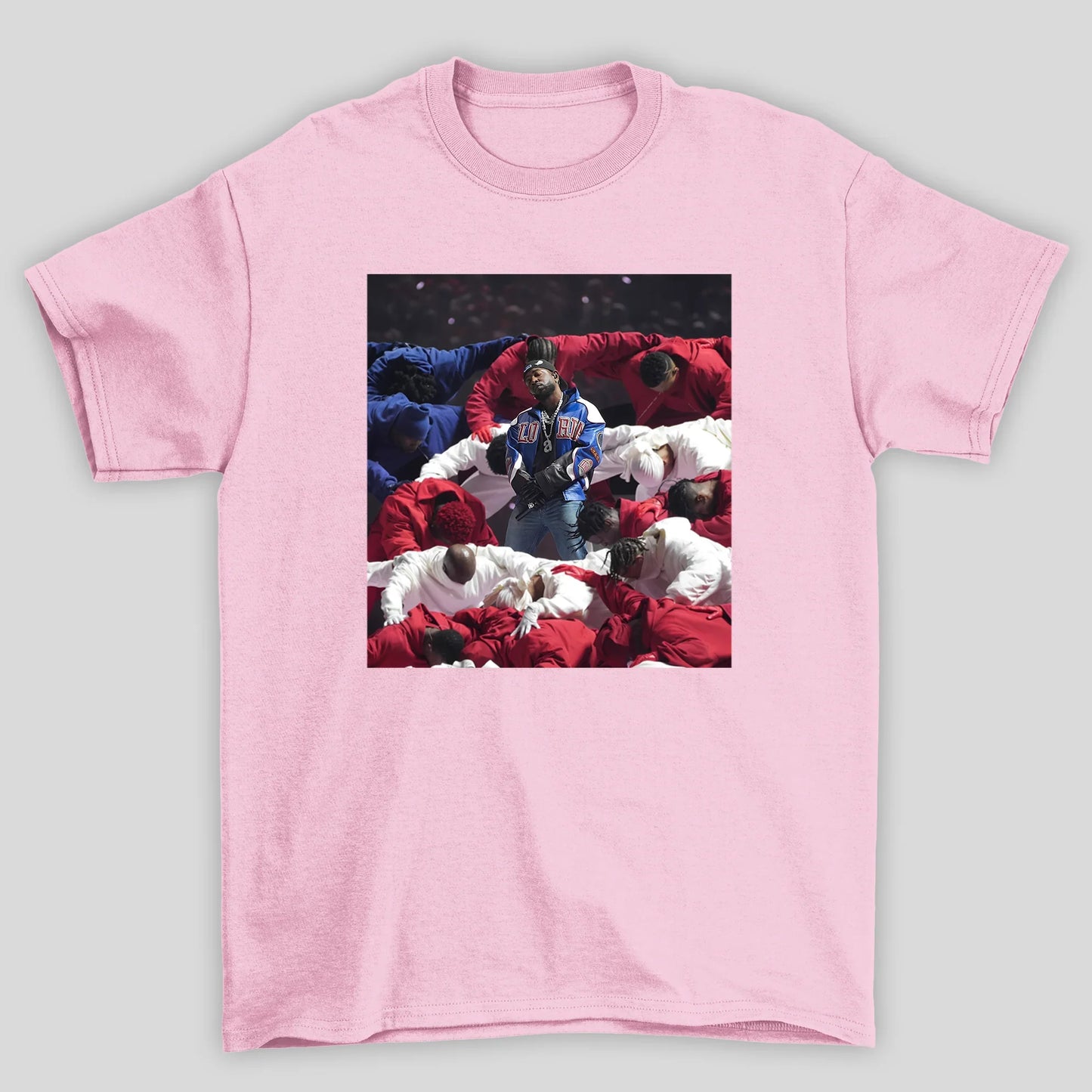 Camiseta Básica Kendrick Lamar Superbowl Flag