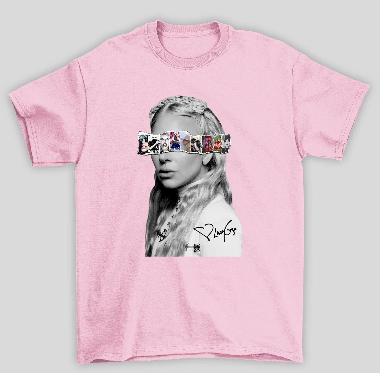 Camiseta Básica Lady Gaga Albuns