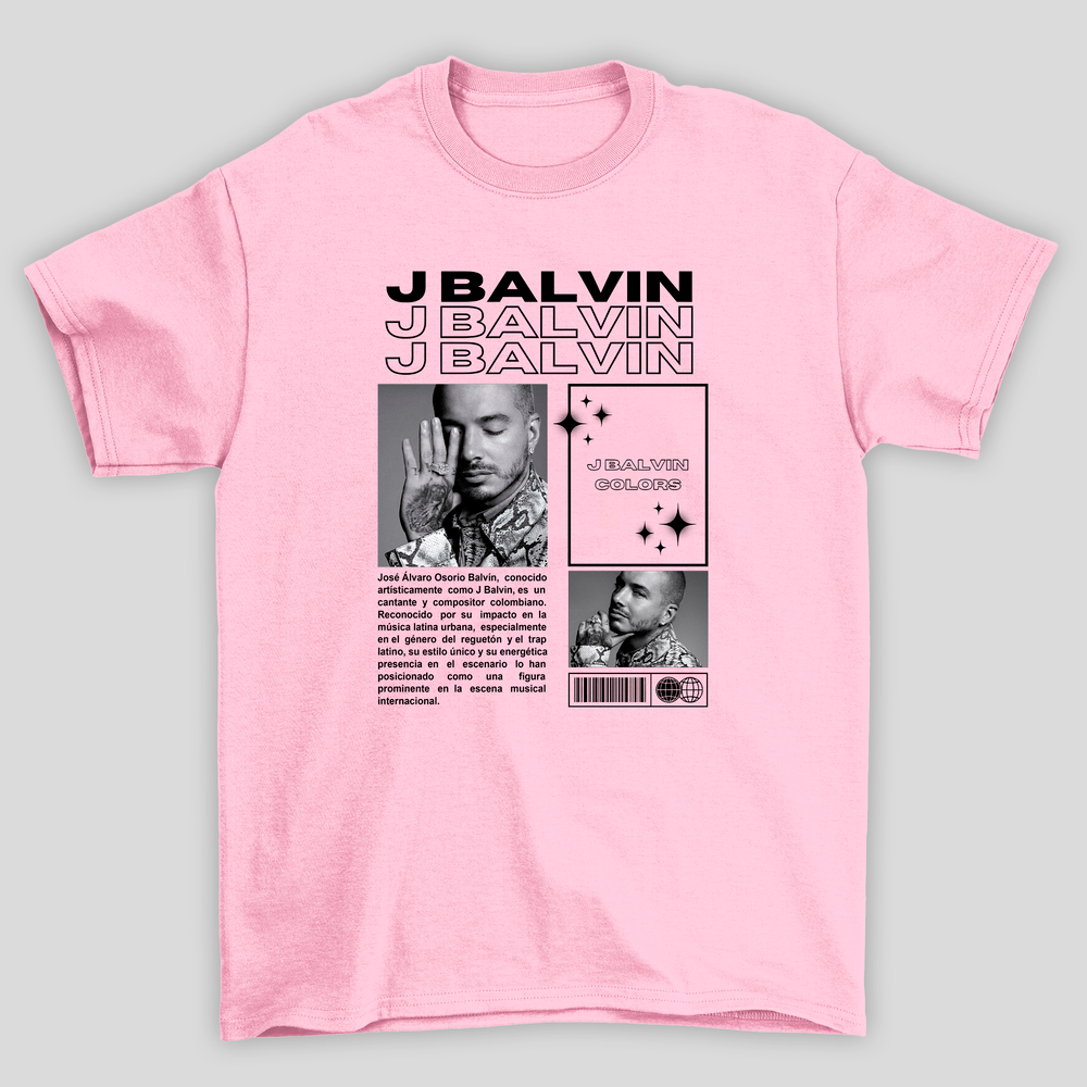 Camiseta Básica J Balvin B&W