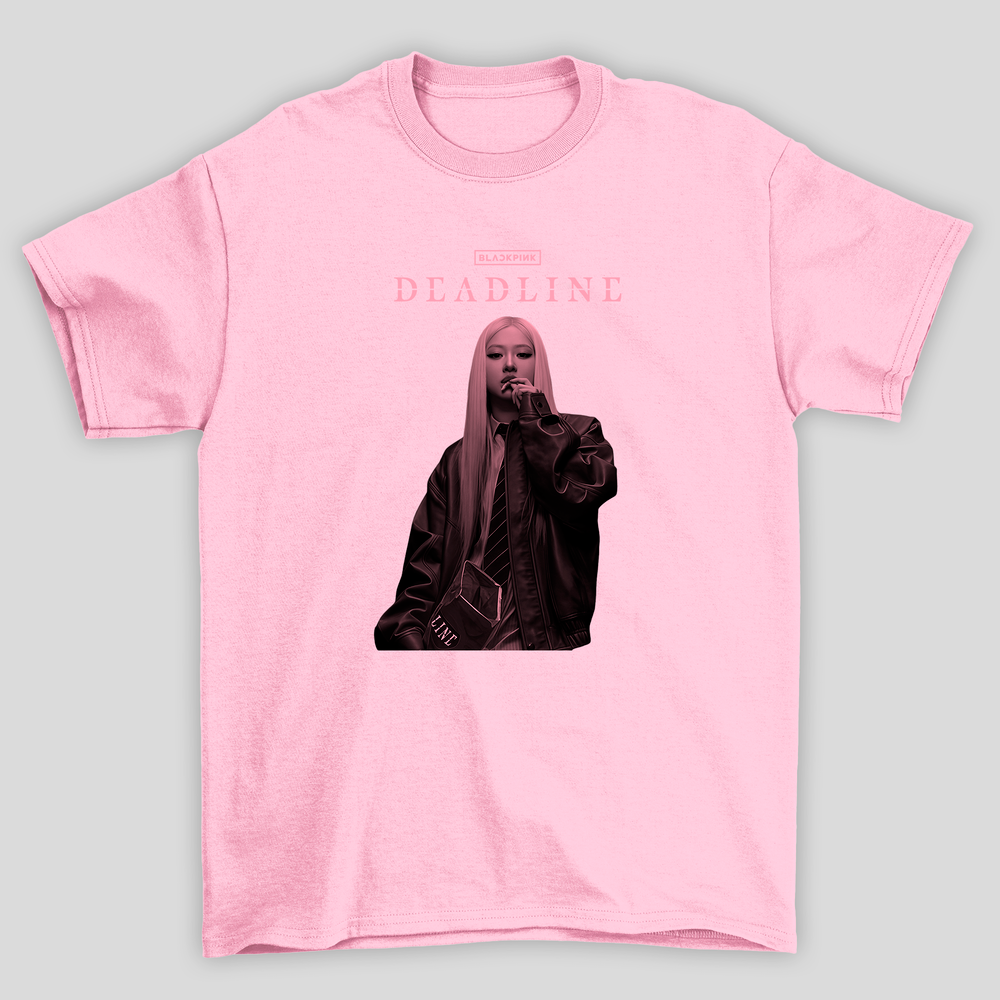 Camiseta Básica Blackpink Deadline Rosé