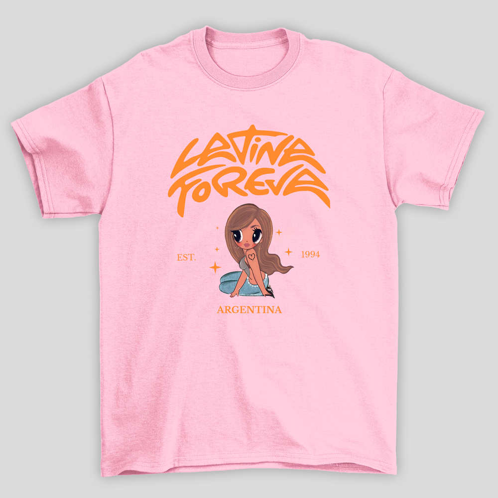Camiseta Básica Unissex Karol G Latina Foreva Est 1994