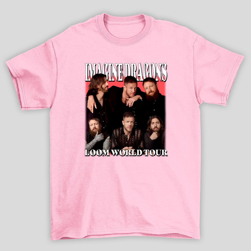 Camiseta Básica Imagine Dragons Loom World Tour