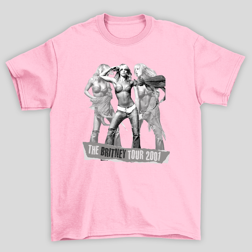 Camiseta Básica Britney Spears The Tour 2001