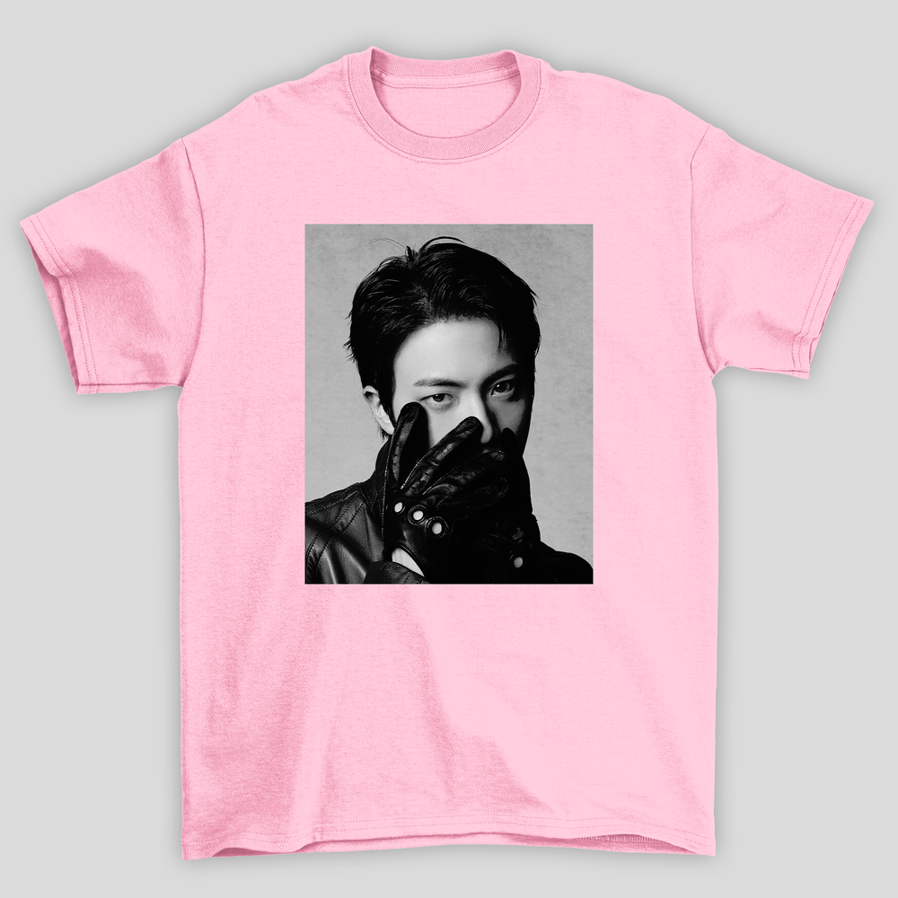 Camiseta Básica BTS Jin Photo B&W