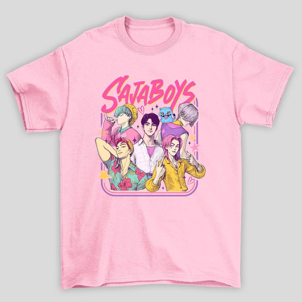 Camiseta Básica Kpop Demon Hunters Saja Boys