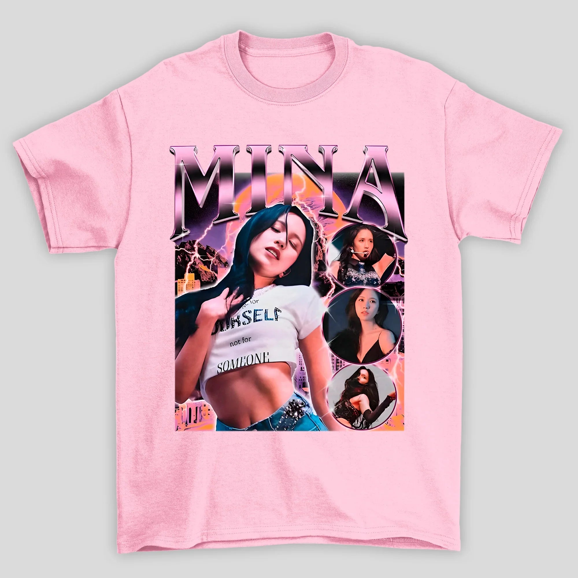 Camiseta Básica Twice Mina K-pop – Saoko
