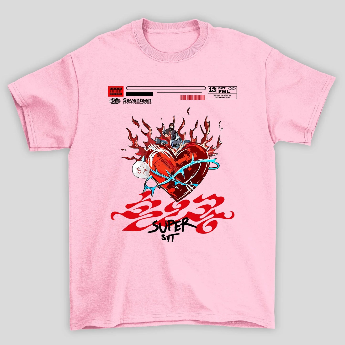 Camiseta Básica Seventeen Super Fml Album