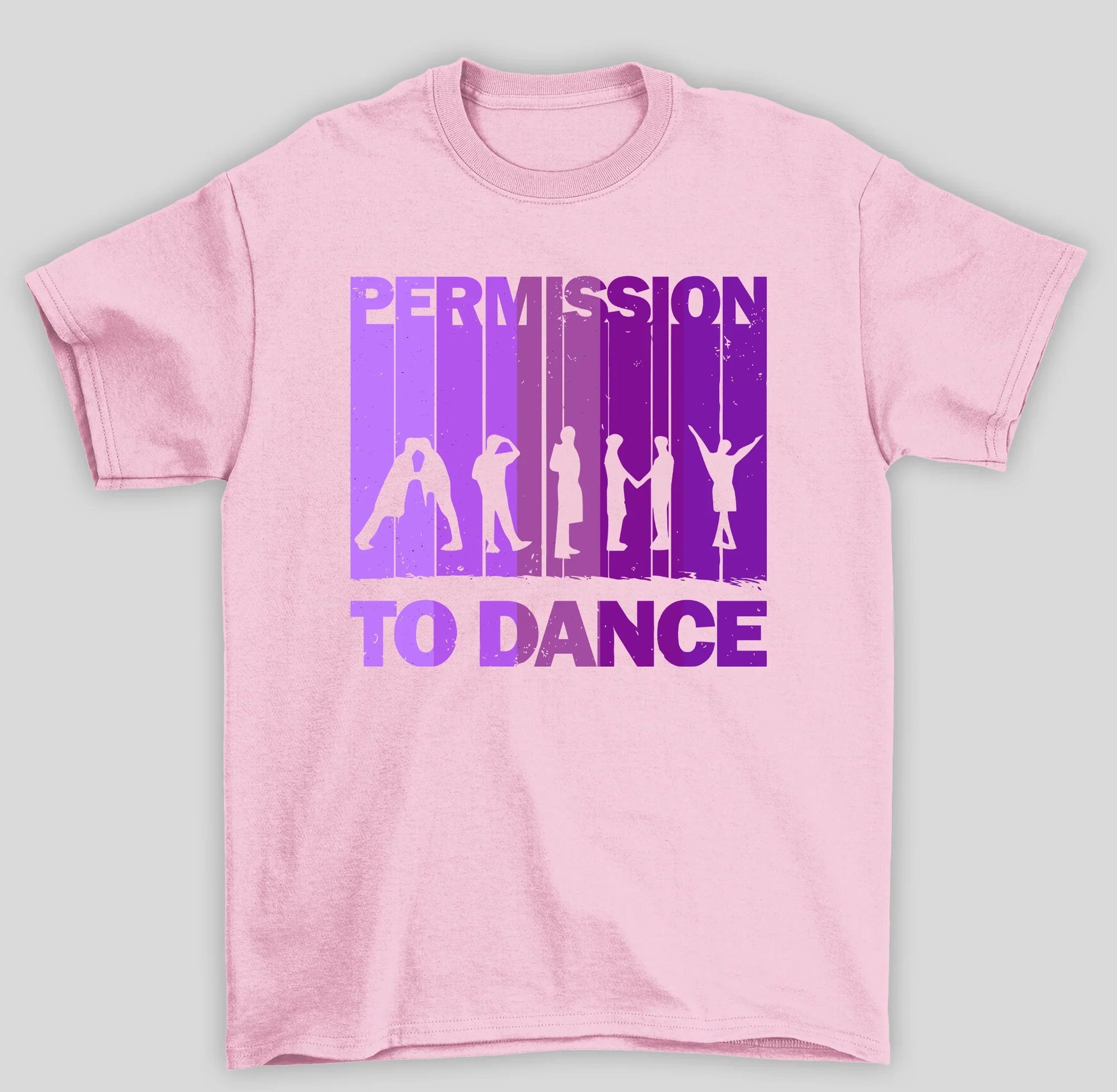 Camiseta Básica BTS Permission To Dance- rosa bebe