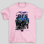 Camiseta Basica BTS Assinaturas K-Pop Bangtan Boys- rosa bebe