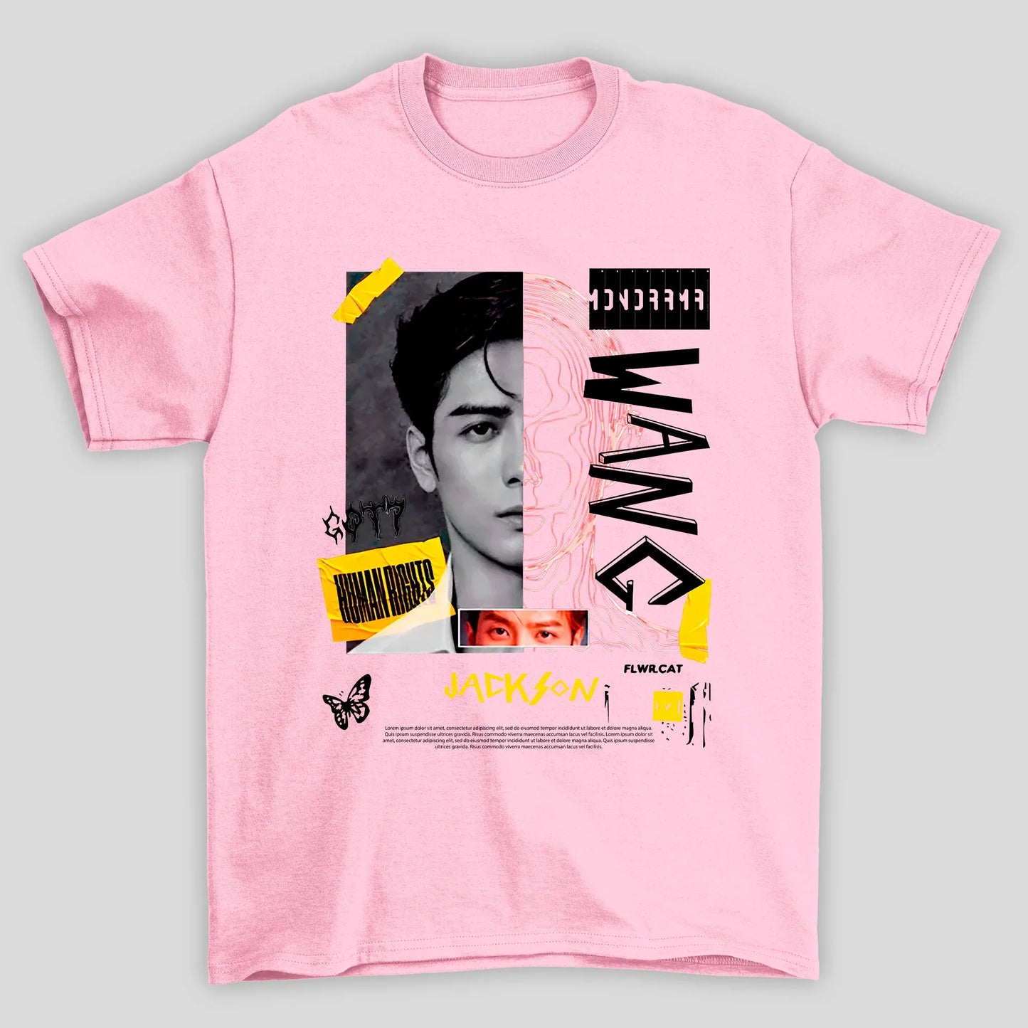 Camiseta Básica GOT7 Jackson Wang Human Rights