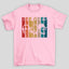 Camiseta Básica Bee Gees Silhueta Colorida