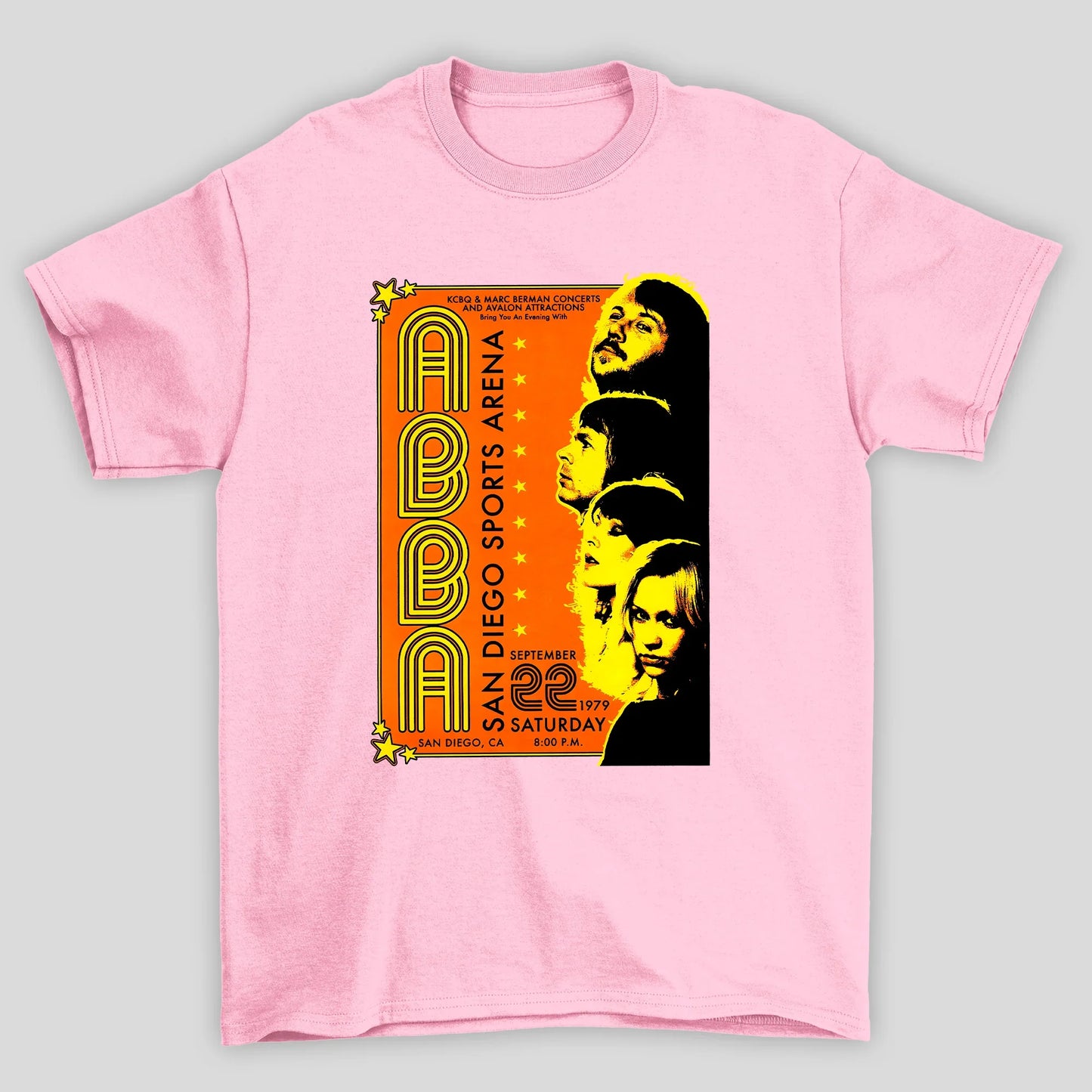 Camiseta Básica Abba Poster San Diego Sports Arena