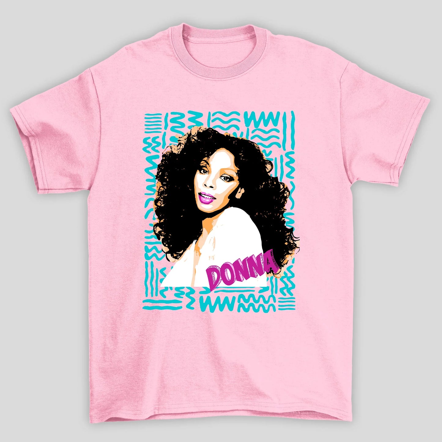 Camiseta Básica Donna Summer Foto Cartoon