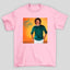 Camiseta Básica Lionel Richie Foto Capa Vinil Laranja
